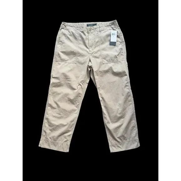Lauren Ralph Lauren Women's Straight-Leg Cropped Pants Size 6  New - Picture 1 of 5